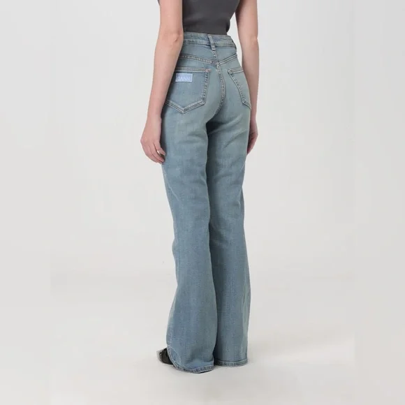 NWOT GANNI Blue Women's Jeans Bootcut - Picture 3 of 7